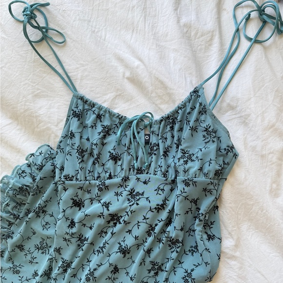 Motel Rocks Dresses & Skirts - Motel Rocks Teal Floral Mini Dress